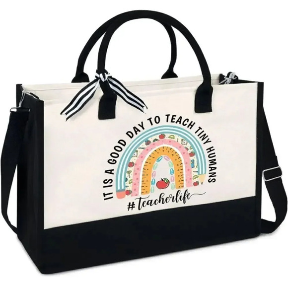 Teacher canvas tote bag - Picture 4 of 5